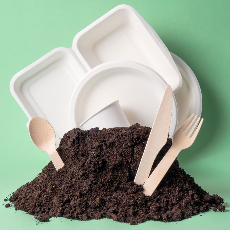 Do compostable plastics contaminate the recycling stream?