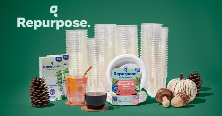 compostable single-use products by Repurpose