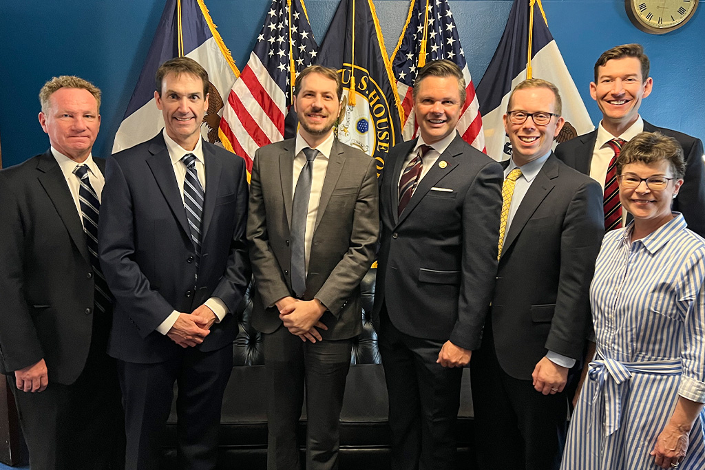 Rep. Zach Nunn (R-IA) meets with PBPC members and staff.
