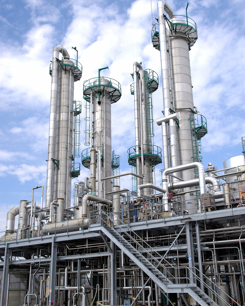 a plant converts corn starch into value-added biobased products