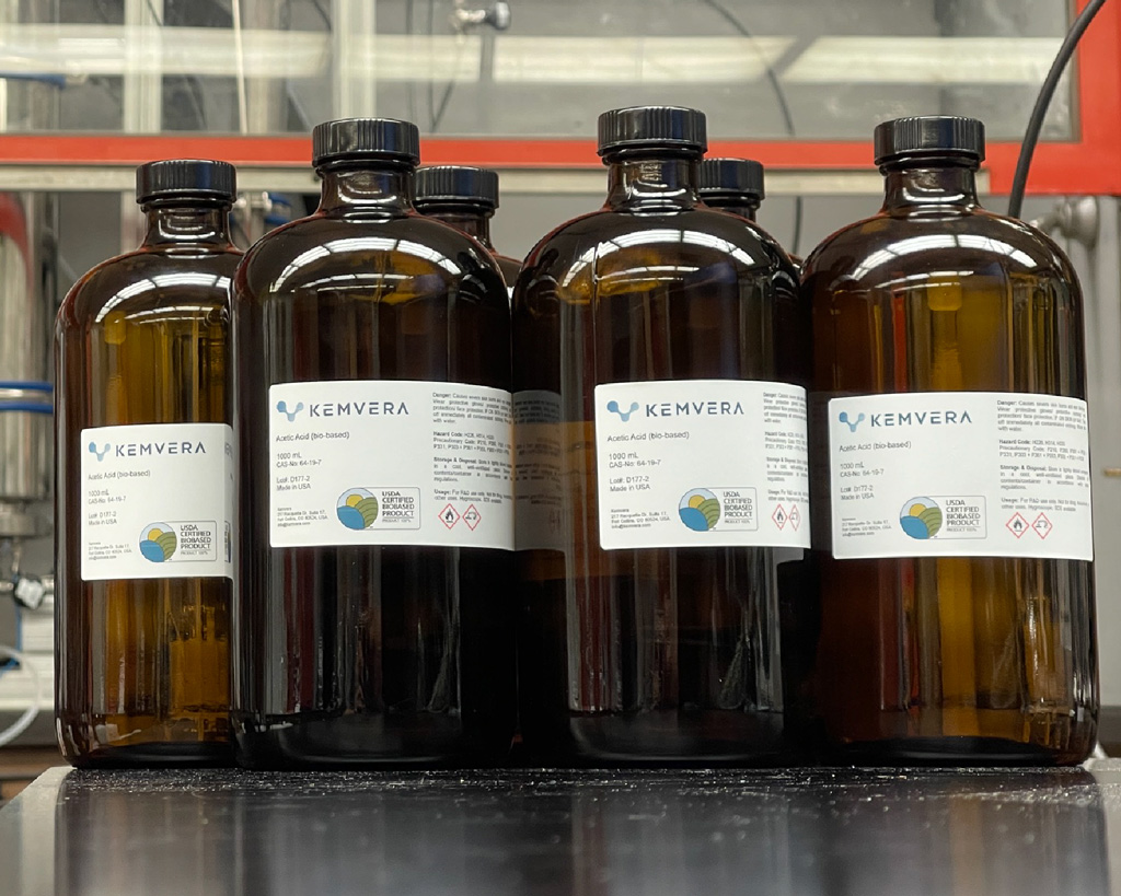 Acetic acid is a versatile chemical building block